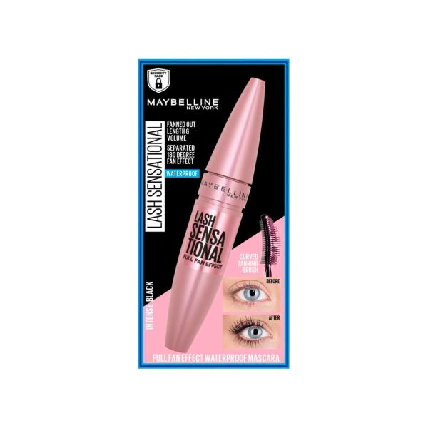 MAYBELLINE LASH SENSATIONAL WATERPROOF VERY BLACK MASCARA 9.5ML