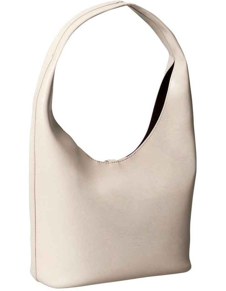 Stone Lock Slouchy Small Shoulder Bag in Brown