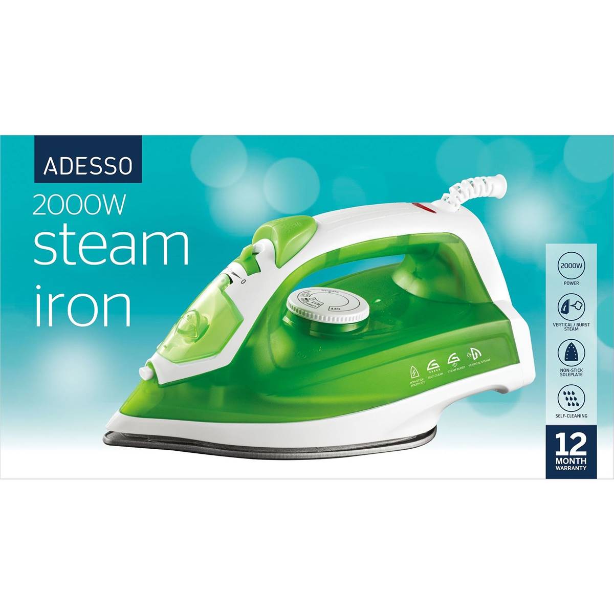 Adesso Steam Iron Each