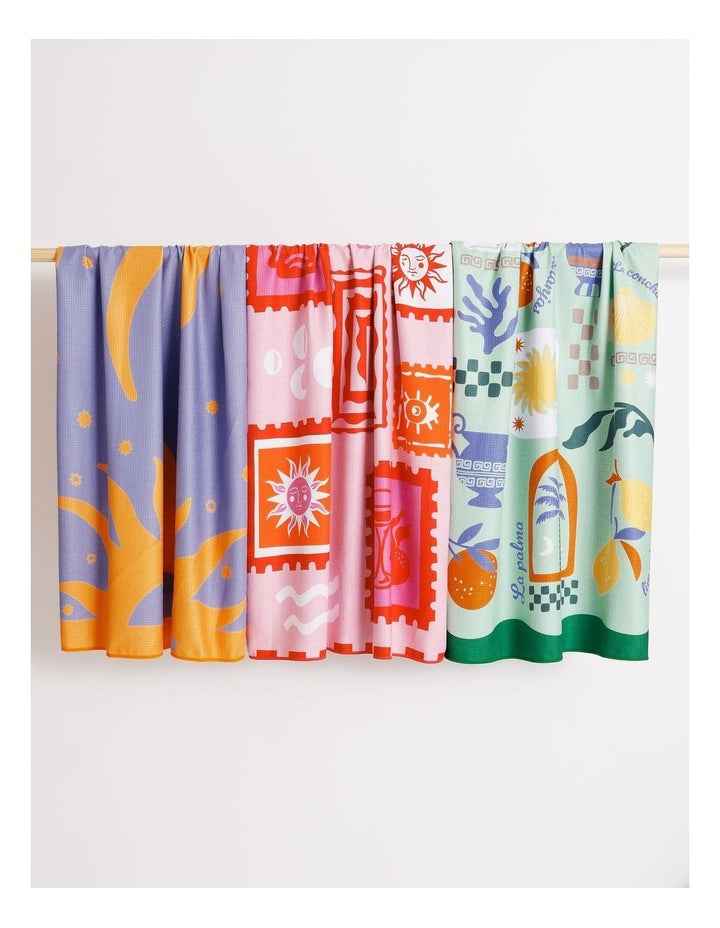 Wavy Sun Sand Free Beach Towel