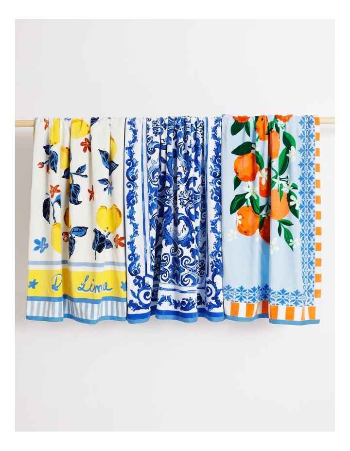 Dolce Limone Beach Towel in Yellow
