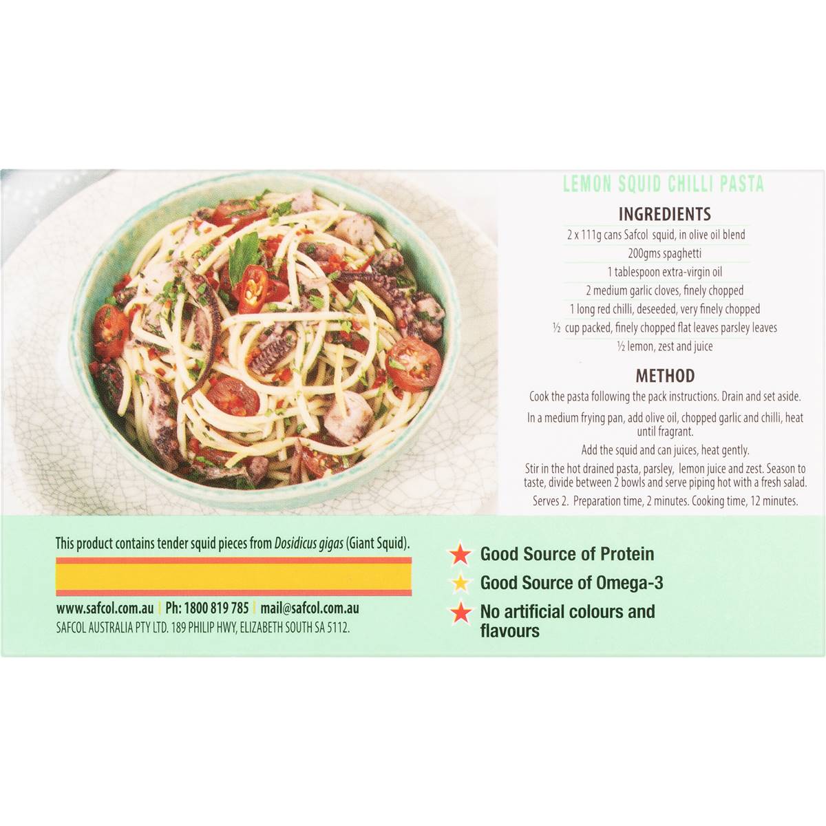 Safcol Tapas Spanish Style Squid In Olive Oil 111g