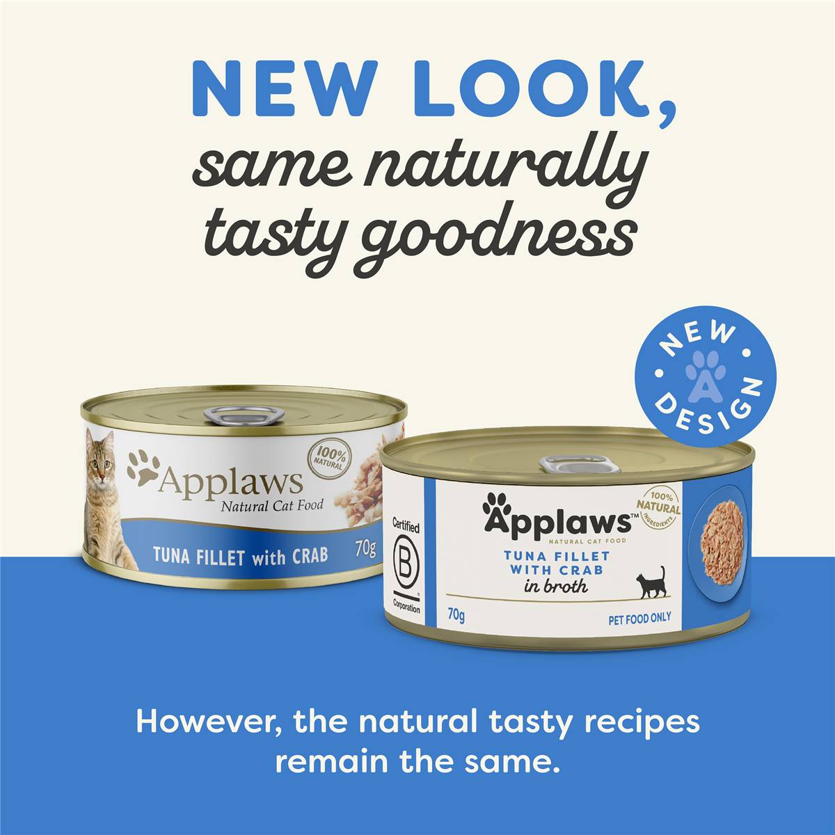 Applaws Cat Food Tuna Fillet With Crab 70g