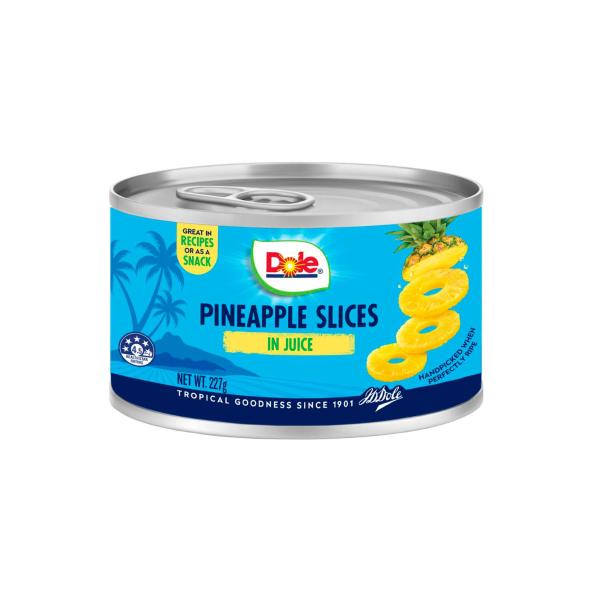 DOLE PINEAPPLE SLICES IN JUICE:.:227 GRAM
