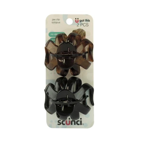 SCUNCI NO SLIP GRIP OCTOPUS CLIPS 2 PACK