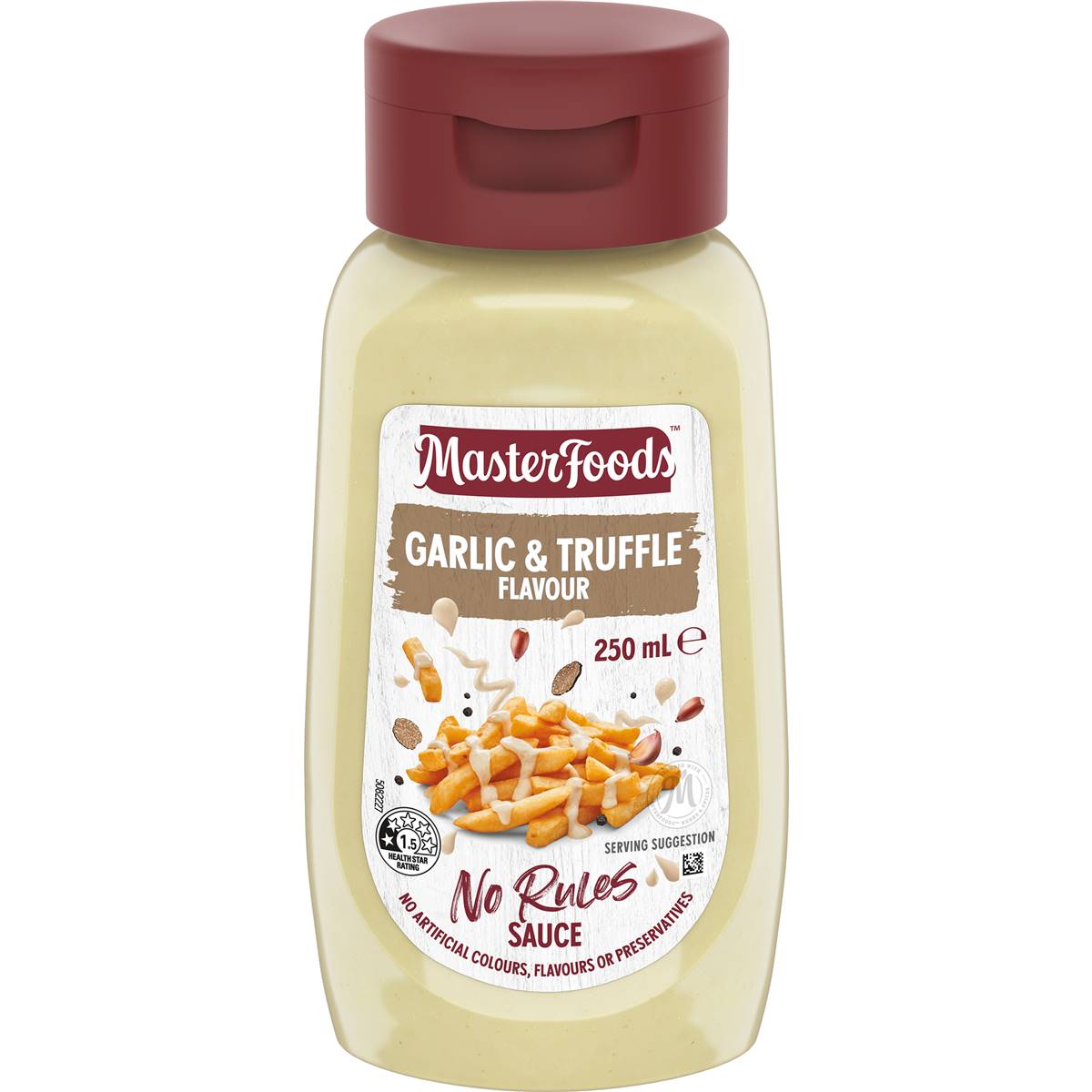 MasterFoods Garlic & Truffle Flavour No Rules Sauce 250ml
