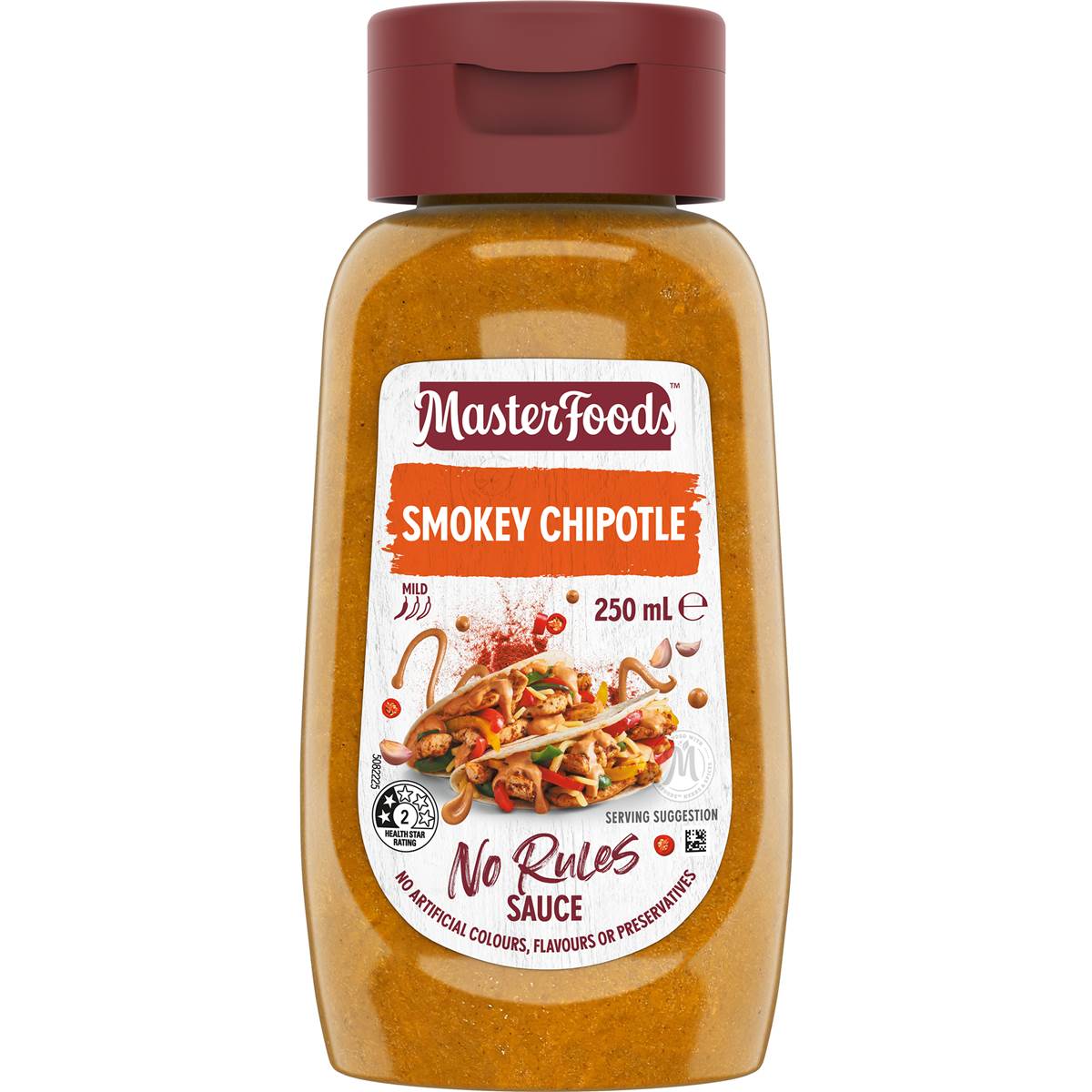 MasterFoods Smokey Chipotle No Rules Sauce 250ml