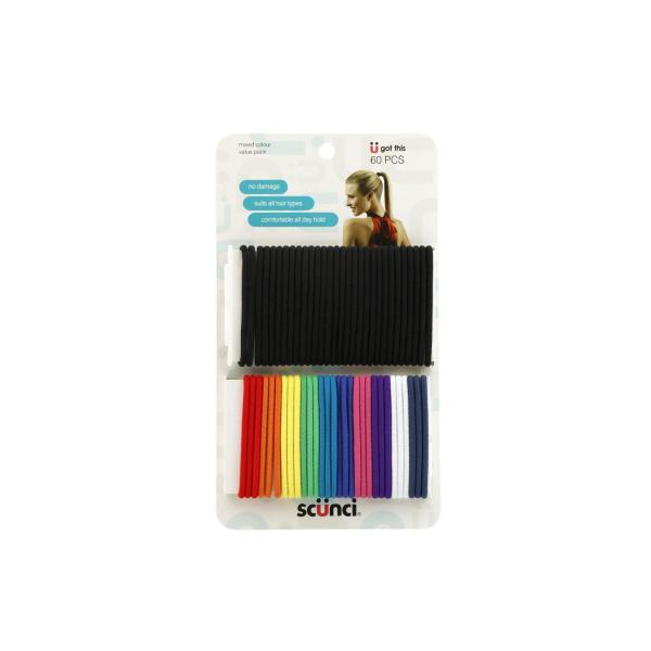 SCUNCI NO DAMAGE VALUE PACK ELASTICS 60 PACK