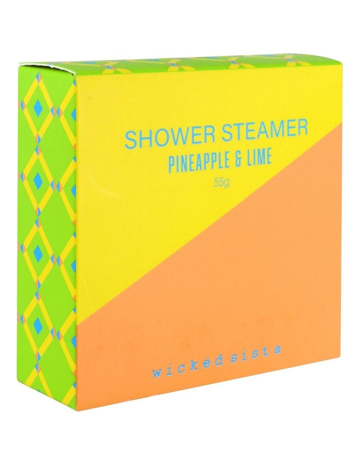 Colour Block Shower Steamer 55g Pineapple & Lime