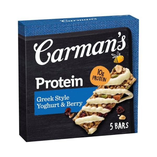 CARMANS GREEK YOGHURT & BERRY PROTEIN BAR 200G