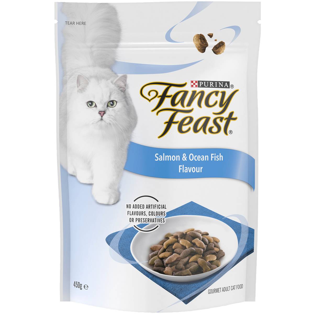 Fancy Feast Cat Food Salmon Ocean Fish 450g