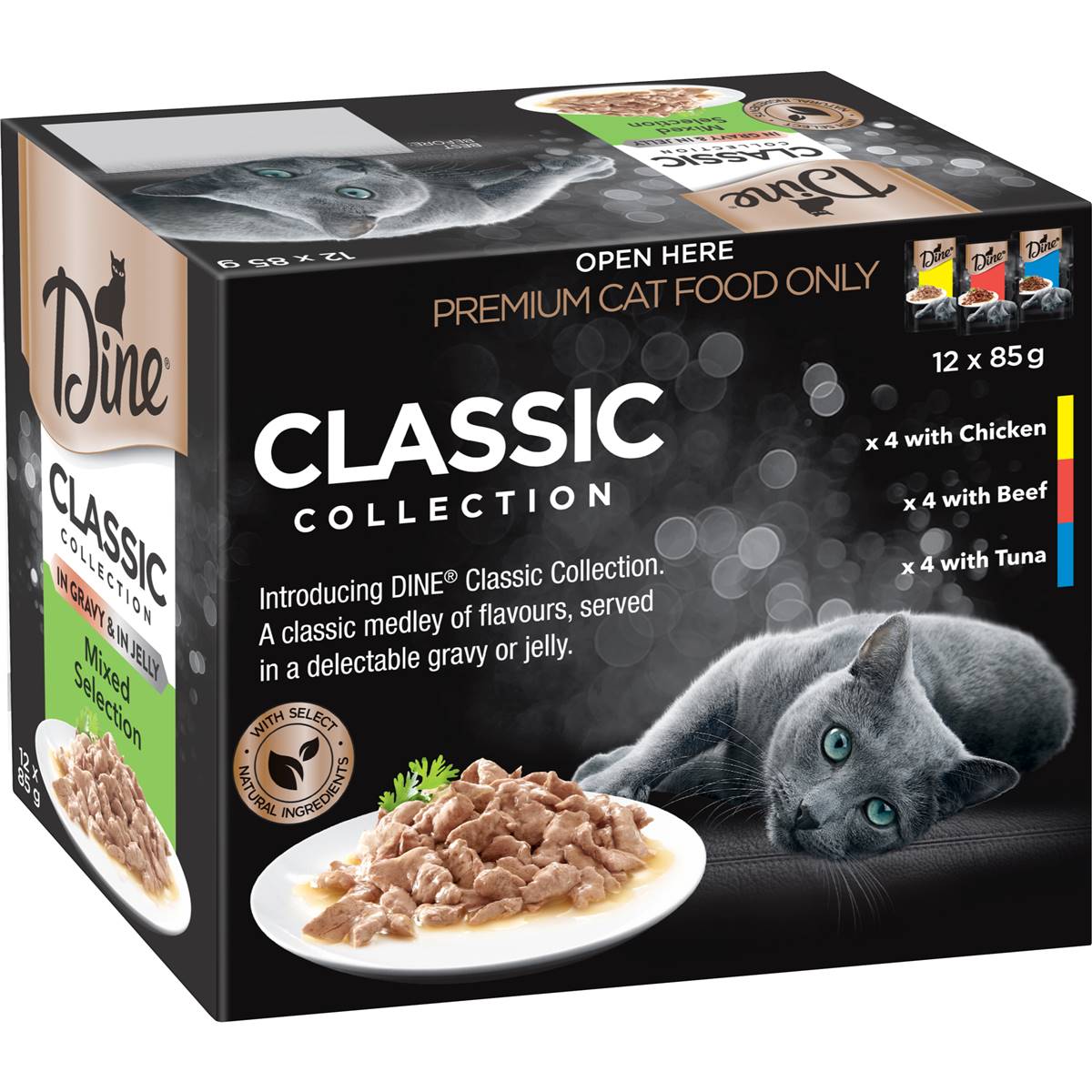 Dine Classic Collection Cat Food 85g x 12 Pack