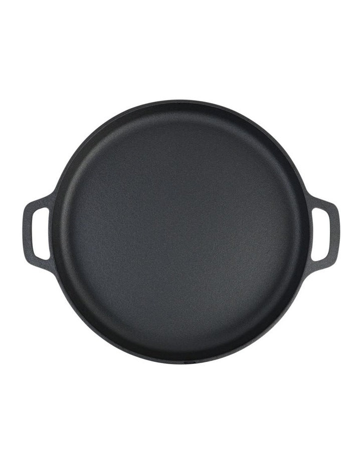 Pre Seasoned 35cm Pizza Pan Black