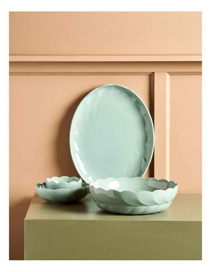 French Bazaar Side Plate in Gum Leaf