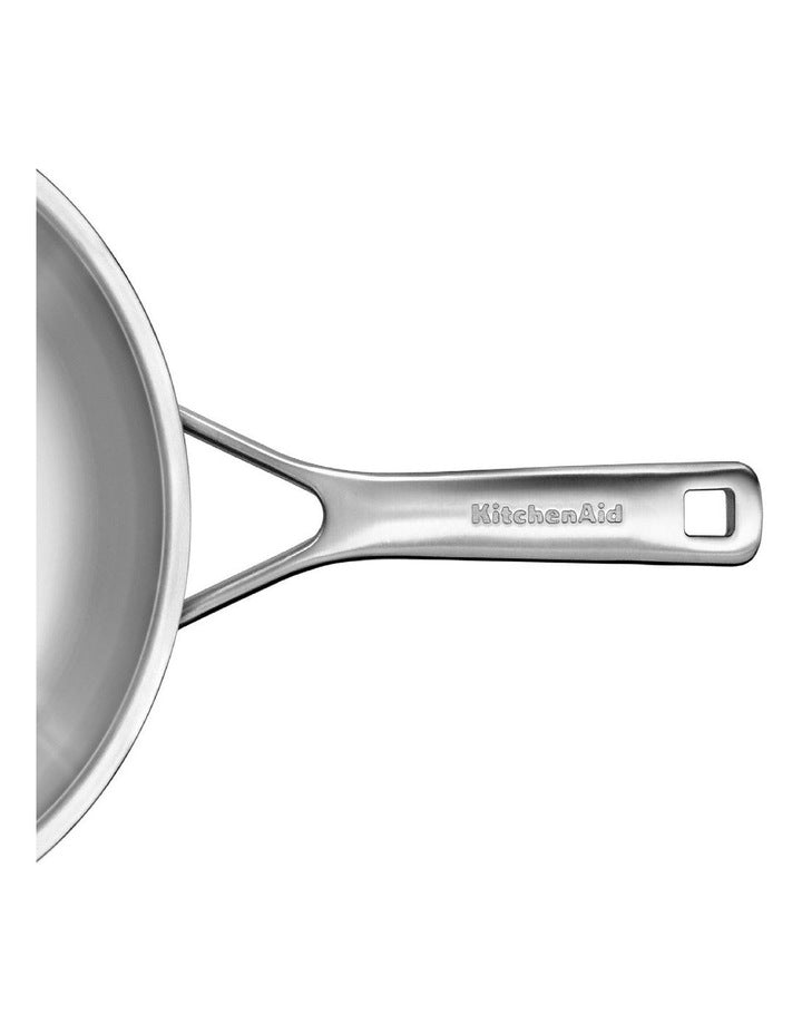 Triply Stainless Steel Frypan 28cm in Silver
