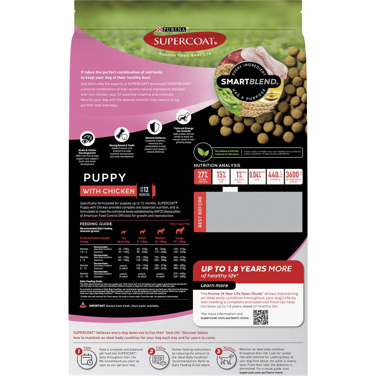 Supercoat Puppy With Chicken 2.6kg