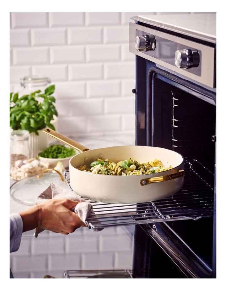 Padova Saute Pan 28cm/3.6L Cream PFAS-free ceramic non-stick