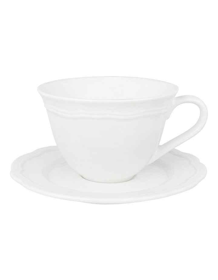 Florence Scallop Cup And Saucer 220ml in White