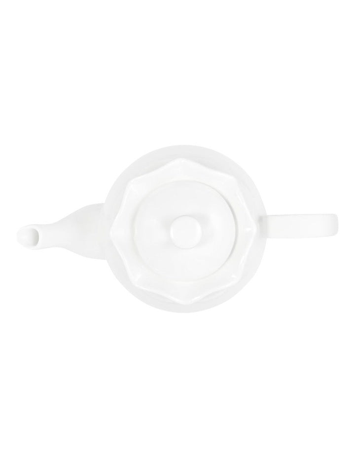 Florence Scallop Teapot 1L in White