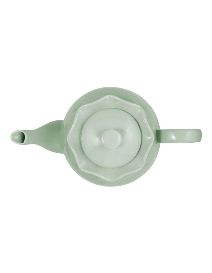 Florence Scallop Teapot 1L Gift Boxed in Light Green
