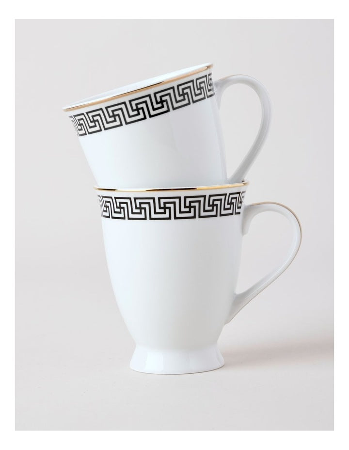 Paros Mug Set of 2 in Black