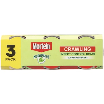 Mortein Naturgard Eucalyptus Crawling Insect Control Bomb 3 pack