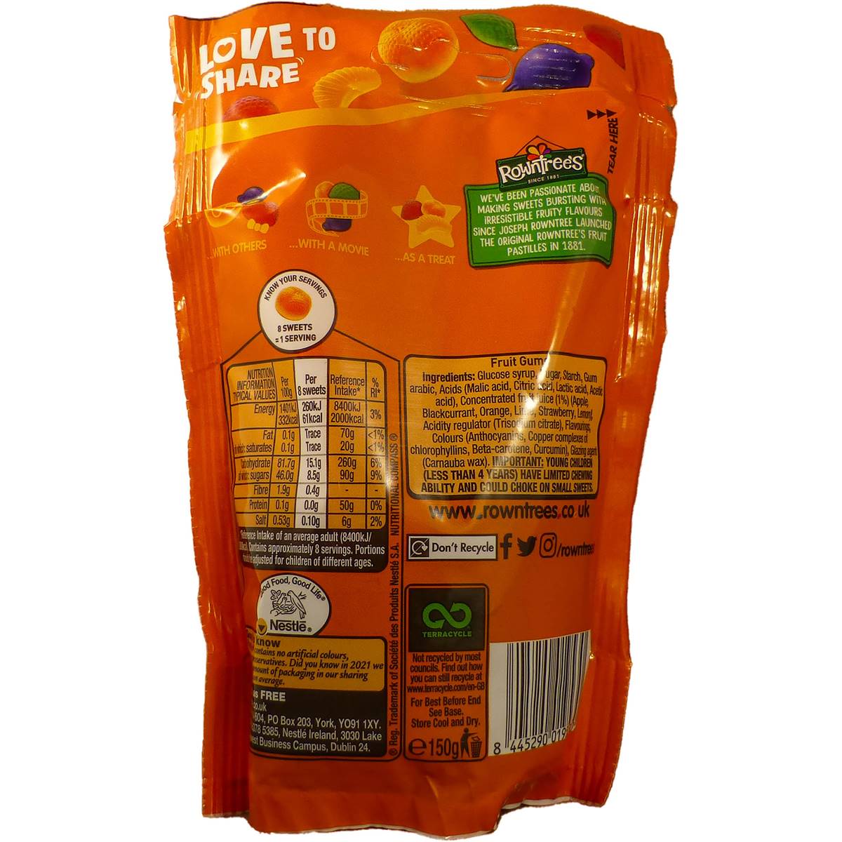 Rowntree's Fruit Gums Bag 150g