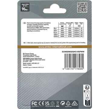 Emtec Gold Memory Card & Adapter 32GB each