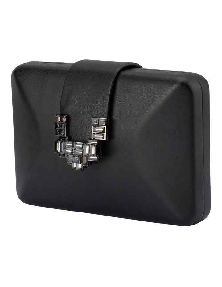 Eli Deco Clutch Bag in Black