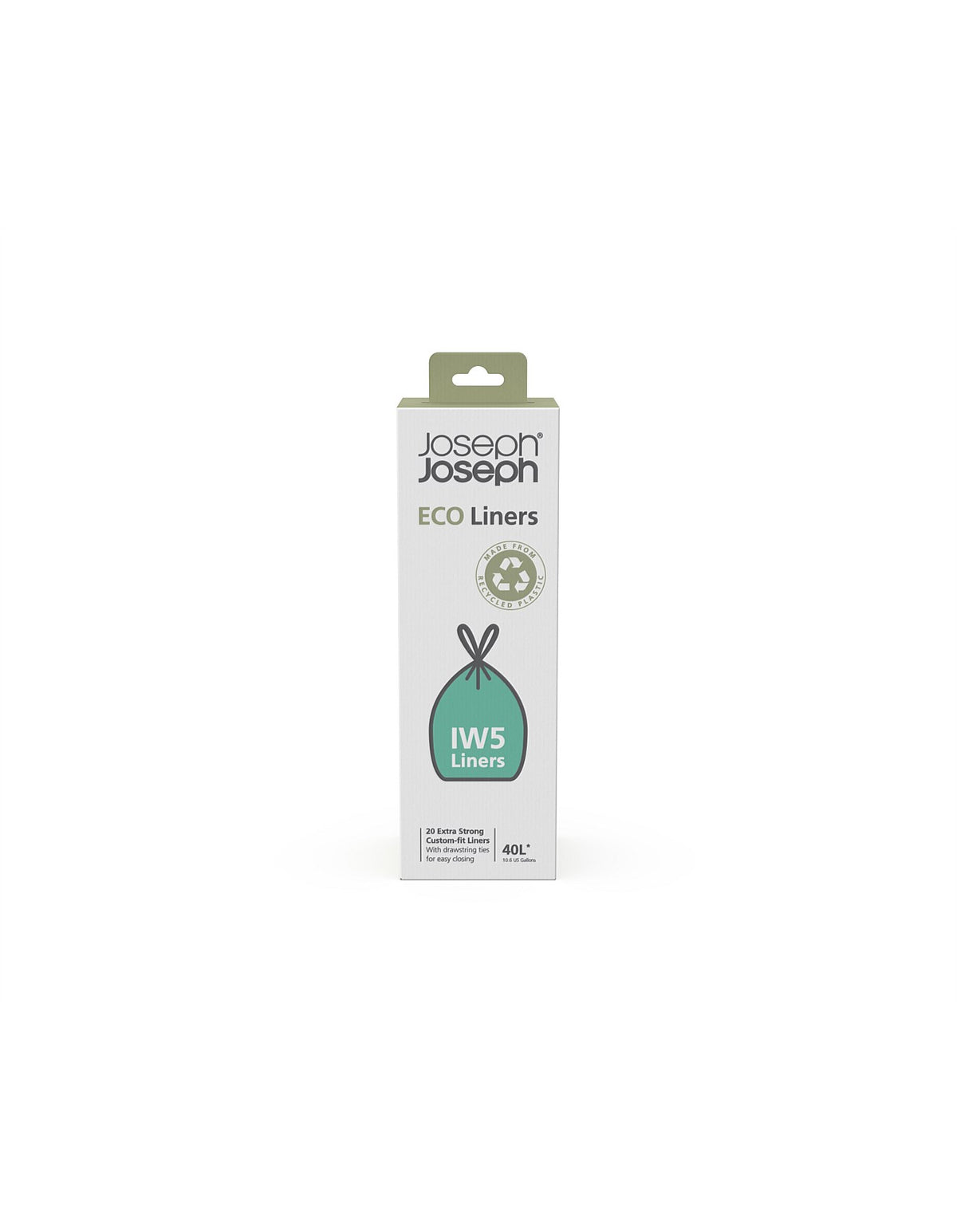 IW5 40L Eco Liners Recycled Bin Liners (20pk) - Grey