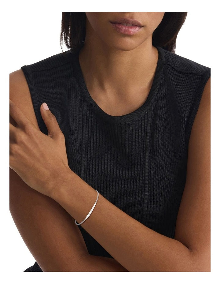 35000341 Steel Chain Bracelet in Silver