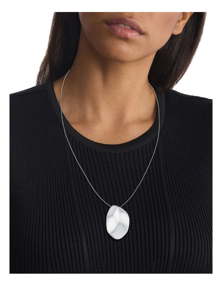 Stainless Steel Pendant with Chain Necklace in Silver 35000618