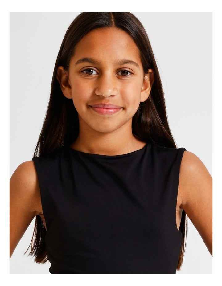 Sleeveless Soft Touch Bodysuit in Black