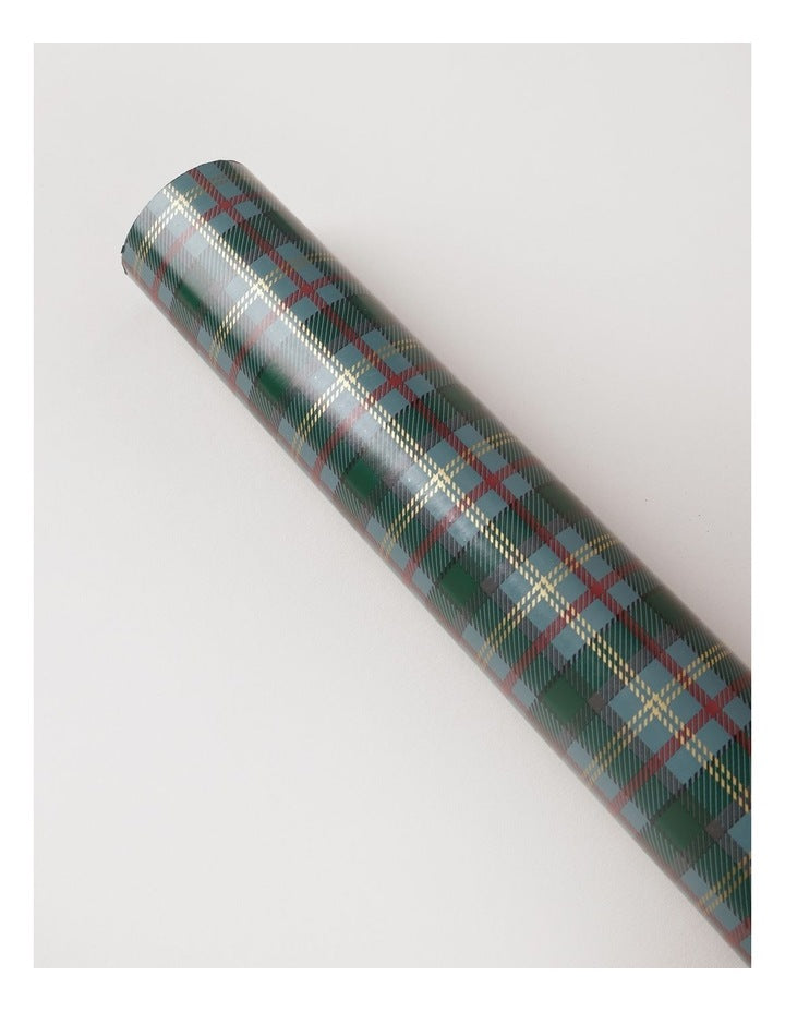 Heirloom Christmas Tartan Wrap 5m in Green