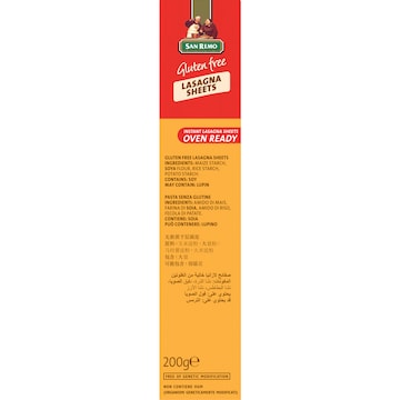 San Remo Gluten Free Lasagne 200g