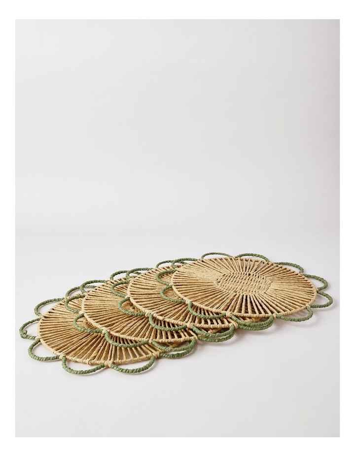 Garden Party Flower String Placemat Set of 4 in Natural