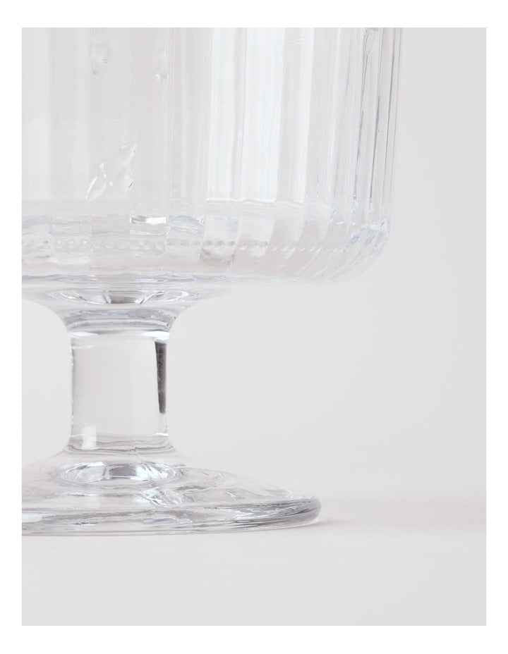 Honey Bee Pressed Glass Trifle Bowl in Clear