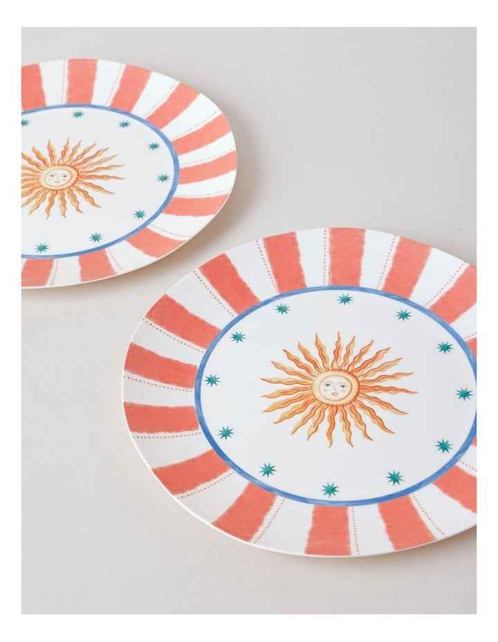 Sunshine Dinner Plate Set of 2 in Multi