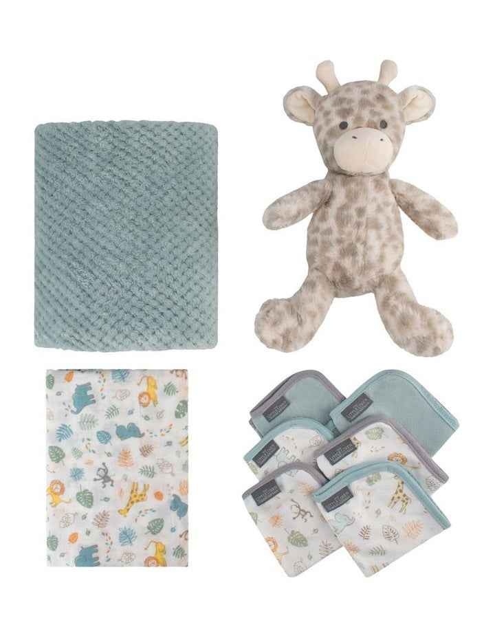 Savanna Giraffe Boxed Gift Set in Blue