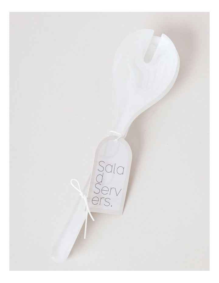 Pastel Brights Salad Server Set of 2 in White