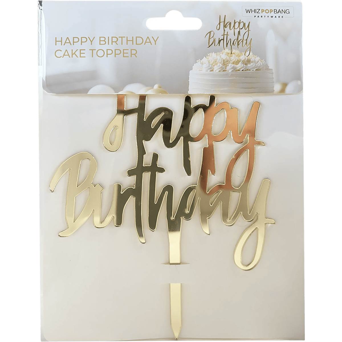 Whiz Pop Bang Happy Birthday Cake Topper Each