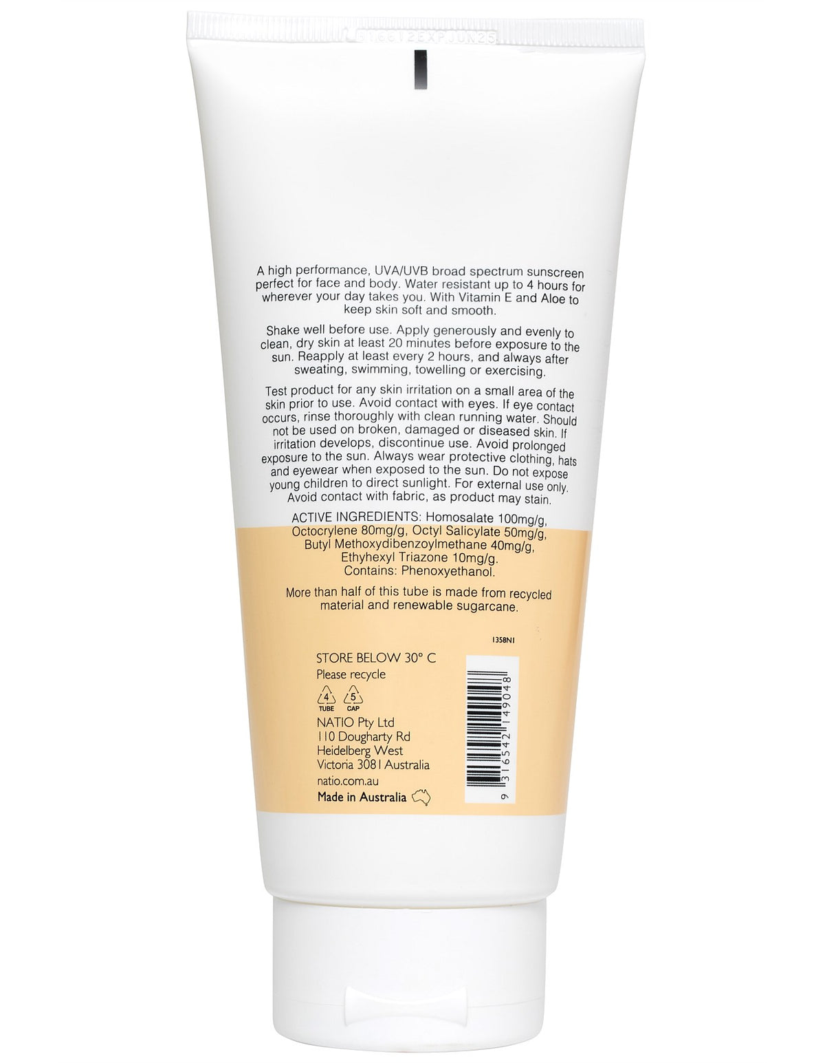 Quick Dry Moisturising Sunscreen SPF 50+ 200ml