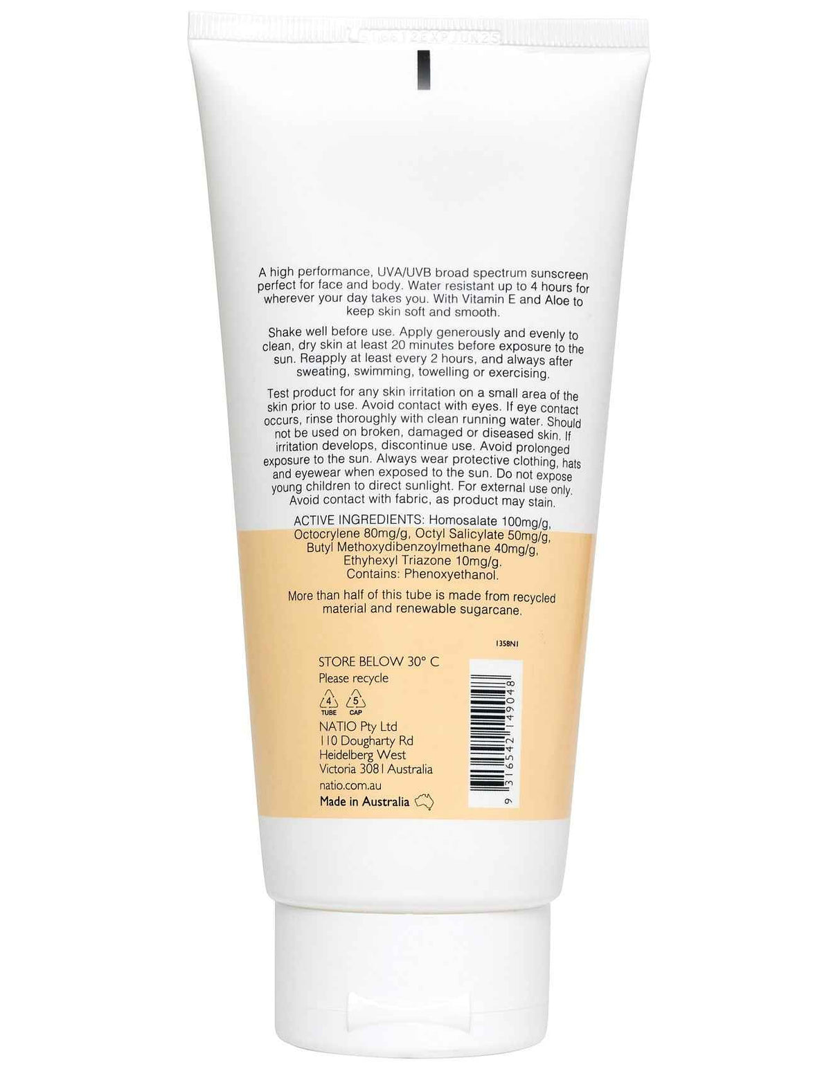 Quick Dry Moisturising Sunscreen SPF 50+ 200ml
