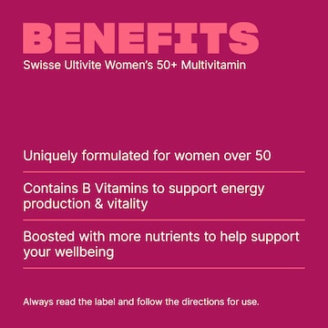 Swisse Ultivite Women's 50+ Multivitamin Tablets 90 pack