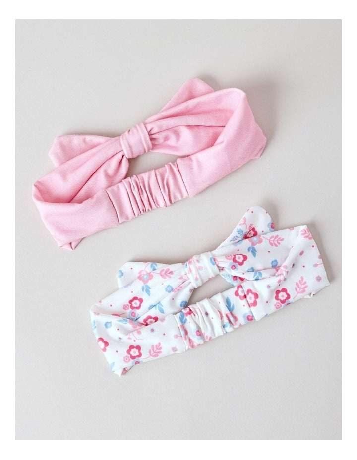 Soft Printed Bow Headband in Multi