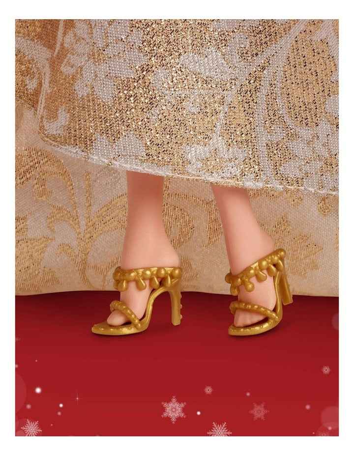 2025 Holiday Barbie Red Hair with Silver & Gold Gown Doll