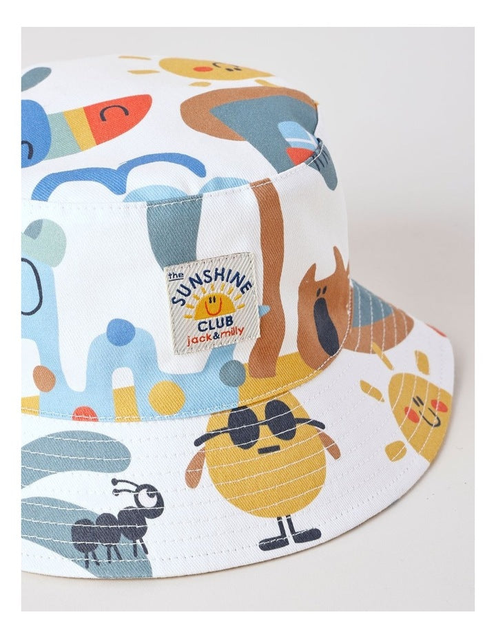 Boy Printed Bucket Hat in All Over Print
