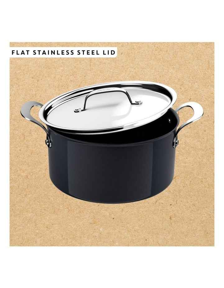 Enjoy Ceramic Induc HA With Pan Protectors Set Of 5 in Black Sparkles