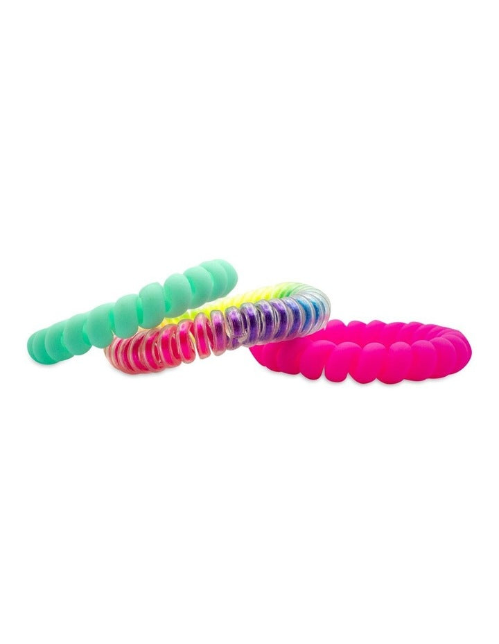 Aliceband and Spiral Hairtie Set in Multi