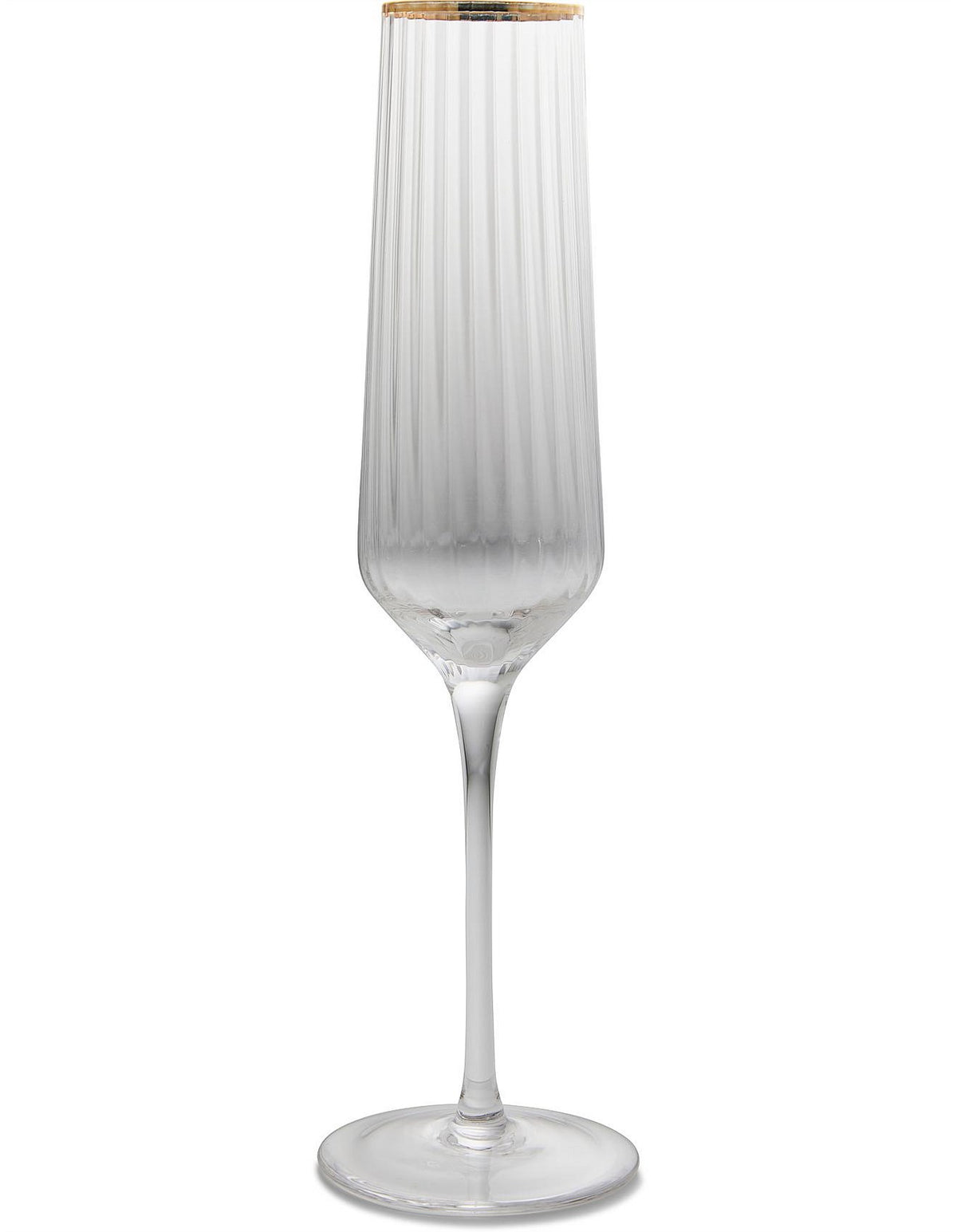 Windsor Ribbed Champagne Flutes Set of 4 Clear